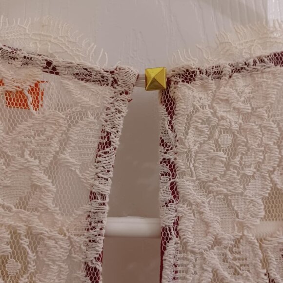 Margo & Sebastian Lace Pleated Tank - Picture 4 of 4